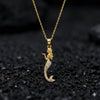 Gold Plated Mermaid Pendant Necklace for Women & Girls | Ocean Fantasy Inspired Fashion Jewellery