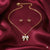 Gold Plated Bow Pendant Necklace and Earrings Set for Women | Elegant Daily Wear Fashion Jewellery