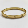 Gold Plated Screw Motif Bangle Bracelet for Women | Premium Daily & Party Wear Jewellery