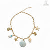 Sea Charm Gold-Plated Pendant Necklace for Women