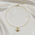 Gold Plated Pearl Drop Pendant Necklace for Women | Minimal Elegant Daily Wear Jewellery
