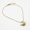 Gold Plated Pearl Drop Pendant Necklace for Women | Minimalist Elegant Daily Wear Jewellery