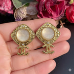 Gold Plated Pearl Finish Designer Stud Earrings for Women | Elegant Party & Festive Wear Fashion Jewellery