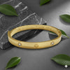 Gold Plated Screw Motif Bangle Bracelet for Women | Premium Daily & Party Wear Jewellery