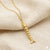 Gold Plated Fish Bone Pendant Necklace for Women | Quirky Minimal Daily Wear Fashion Jewellery