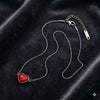 Silver Plated Red Heart Charm Bracelet for Women | Minimal Love-Inspired Daily Wear Jewellery