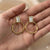 Gold Plated Minimalist Pearl Finish Hoop Earrings for Women | Modern Daily & Party Wear Fashion Jewellery